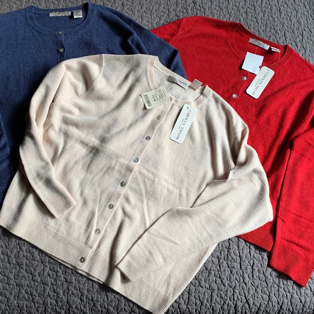 3 Carolyn Taylor Cardigan Sweaters